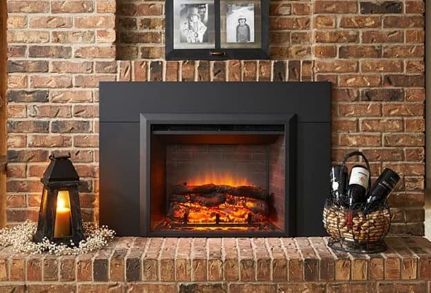 real flame fireplace